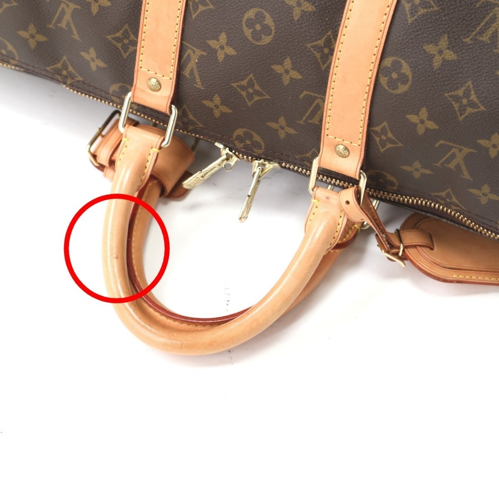 LOUIS VUITTON Authentic Brown Monogram Canvas Keepall 45 Boston Bag - Picture 10 of 15
